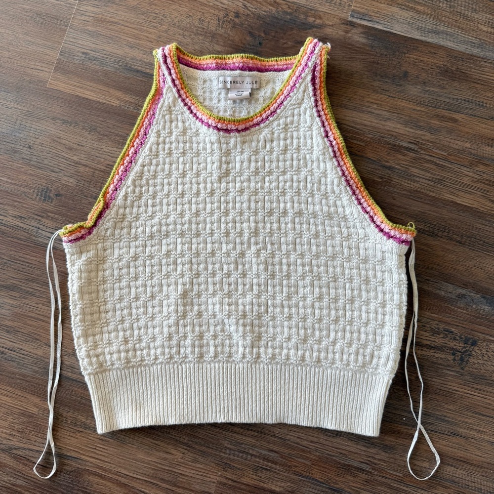 Sincerely Jules Tank with Colorful Edges